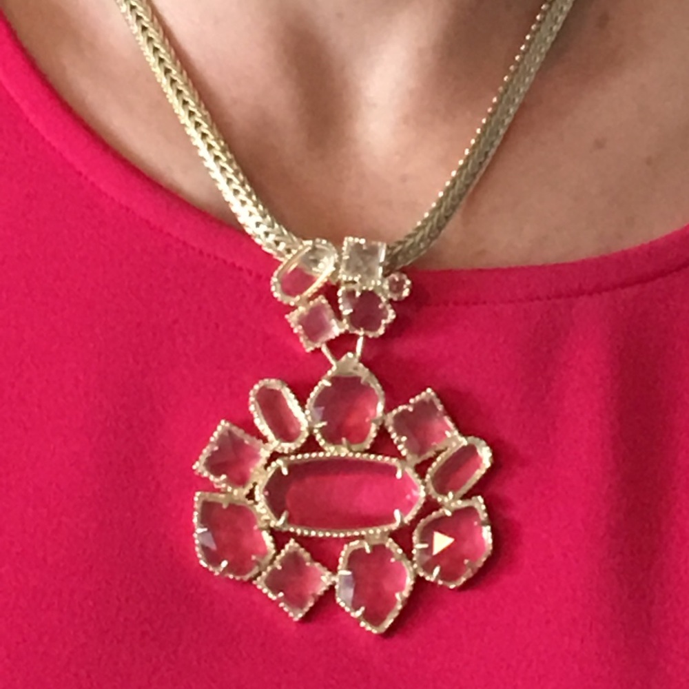 Kendra Scott gold Blakely pendant necklace